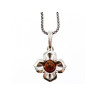925 Sterling Silver Amber 