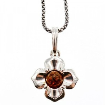 925 Sterling Silver Amber 