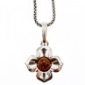 925 Sterling Silver Amber 