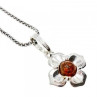 925 Sterling Silver Amber 