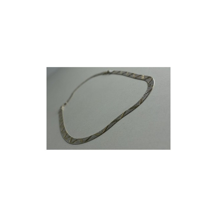 925 Sterling Silver with Gilding Necklace Italy Milor