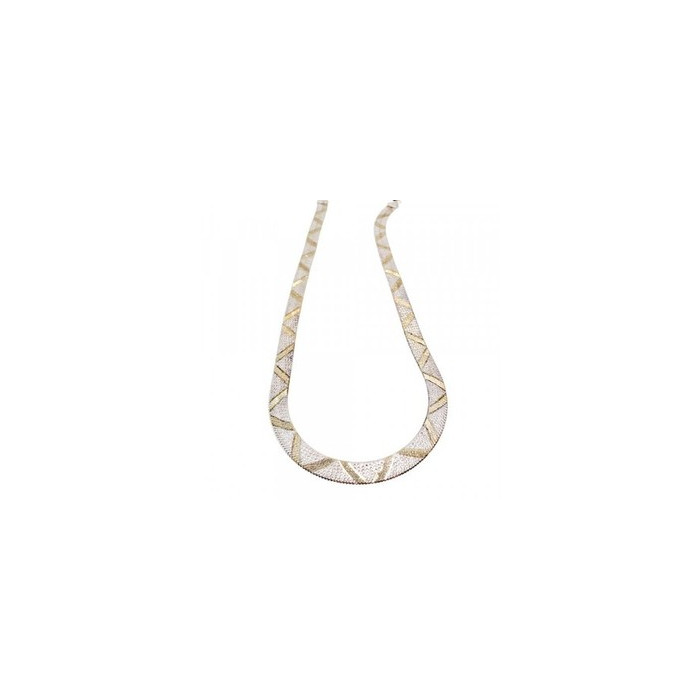 925 Sterling Silver with Gilding Necklace Italy Milor