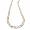 925 Sterling Silver with Gilding Necklace Italy Milor