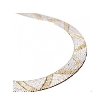 925 Sterling Silver with Gilding Necklace Italy Milor