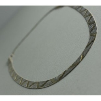 925 Sterling Silver with Gilding Necklace Italy Milor