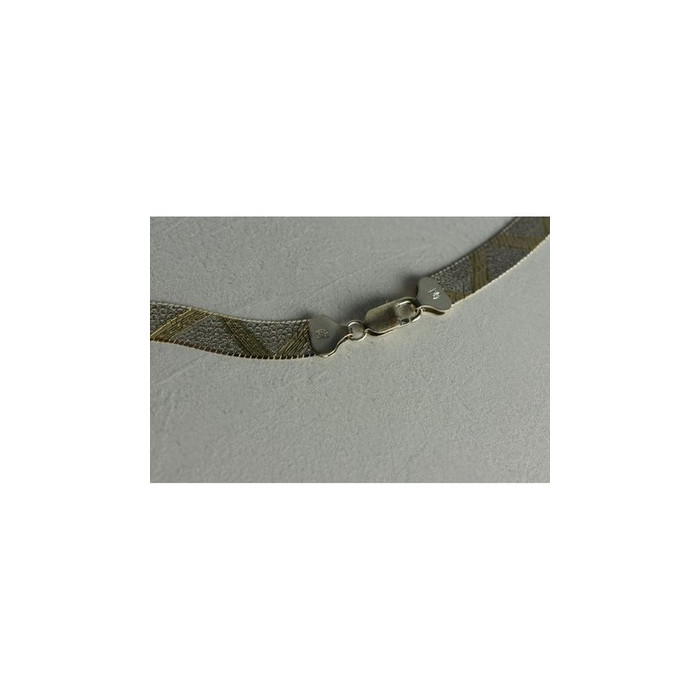 925 Sterling Silver with Gilding Necklace Italy Milor