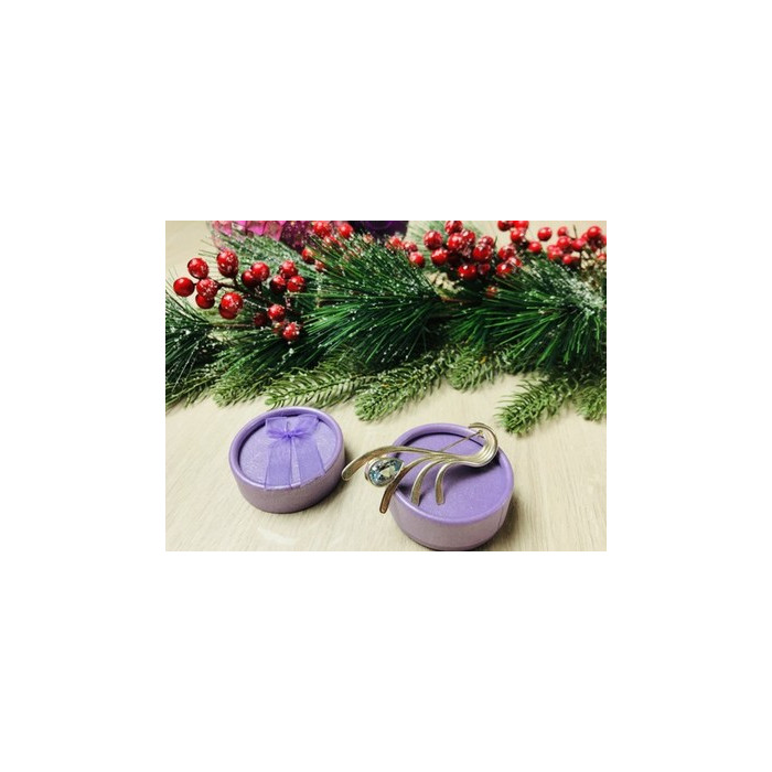 Vintage 925 Sterling Silver Topaz Brooch