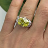 Shiny 925 Sterling Silver Cz Ring Size 7