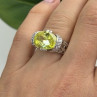 Shiny 925 Sterling Silver Cz Ring Size 7