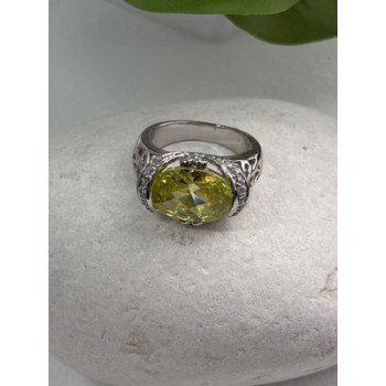 Shiny 925 Sterling Silver Cz Ring Size 7