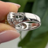 Shiny 925 Sterling Silver Cz Ring Size 7