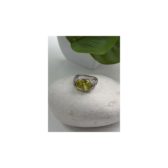 Shiny 925 Sterling Silver Cz Ring Size 7