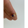 14K Yellow Gold Tourmaline & Diamonds Ring Size 3