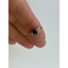 14K Yellow Gold Tourmaline & Diamonds Ring Size 3