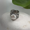 Vintage 925 Sterling Silver Pearl Ring Size 4