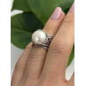 Vintage 925 Sterling Silver Pearl Ring Size 4