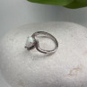 925 Sterling Silver Opal & Beryl Ring Size 6