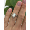 925 Sterling Silver Opal & Beryl Ring Size 6