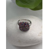 925 Sterling Silver Multi Color Spinel Ring Size 10