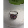 925 Sterling Silver Multi Color Spinel Ring Size 10