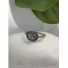 925 Sterling Silver Blue Topaz & Beryl Ring Size 7