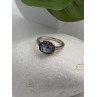 925 Sterling Silver Blue Topaz & Beryl Ring Size 7