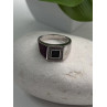 Men's 925 Sterling Silver White & Black Diamonds 0.17 ctw Ring Size 10