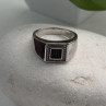 Men's 925 Sterling Silver White & Black Diamonds 0.17 ctw Ring Size 10