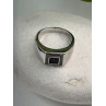 Men's 925 Sterling Silver White & Black Diamonds 0.17 ctw Ring Size 10