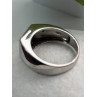 Men's 925 Sterling Silver White & Black Diamonds 0.17 ctw Ring Size 10