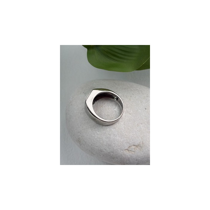 Men's 925 Sterling Silver White & Black Diamonds 0.17 ctw Ring Size 10