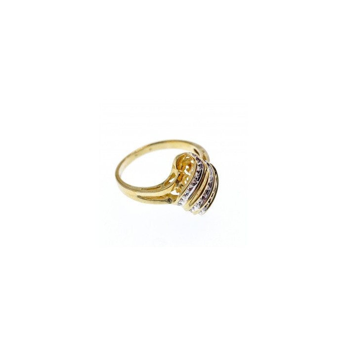 10K YELLOW GOLD DIAMONDS RING SIZE 11.125