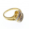 10K Yellow Gold Diamonds Ring Size 11.125