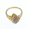 10K Yellow Gold Diamonds Ring Size 11.125