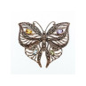 925 Sterling Silver Citrine, Topaz, Amethyst, Peridot & Marcasites Brooch