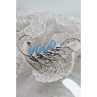 925 Sterling Silver Larimar Brooch