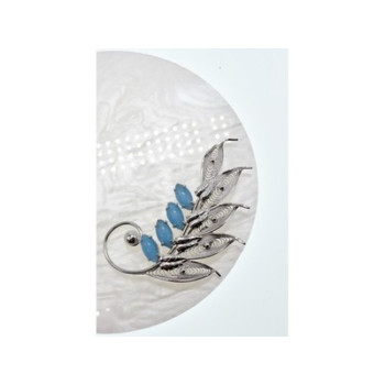 925 Sterling Silver Larimar Brooch