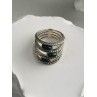 925 Sterling Silver Malachite Ring Size 7.5