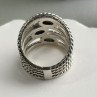 925 Sterling Silver Malachite Ring Size 7.5