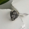 Vintage 925 Sterling Silver Cz & Marcasite Ring Size 6