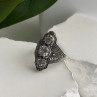 Vintage 925 Sterling Silver Cz & Marcasite Ring Size 6
