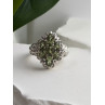Elegant 925 Sterling Silver Peridot Ring Size 7