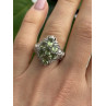 Elegant 925 Sterling Silver Peridot Ring Size 7