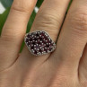 Beautiful 925 Sterling Silver Garnet Ring Size 7