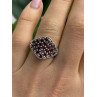 Beautiful 925 Sterling Silver Garnet Ring Size 7