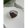 Beautiful 925 Sterling Silver Garnet Ring Size 7