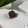 Beautiful 925 Sterling Silver Garnet Ring Size 7