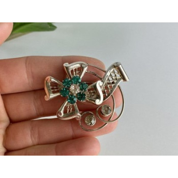 Vintage 925 Sterling Silver Jewelry Glass 