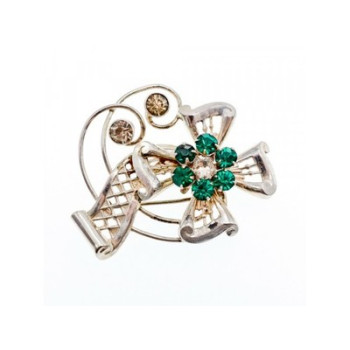 Vintage 925 Sterling Silver Jewelry Glass 