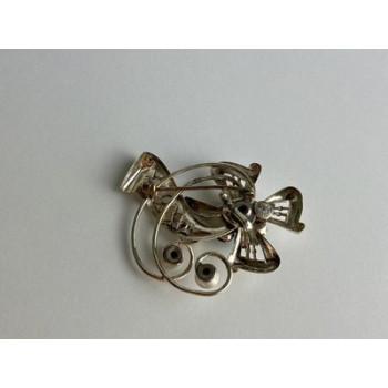 Vintage 925 Sterling Silver Jewelry Glass 